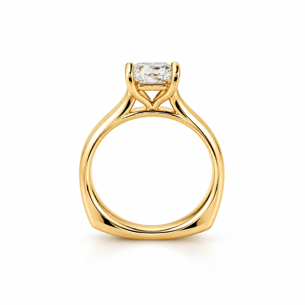 Lab Grown Diamond Engagement Ring | 2.5 ct Radiant cut